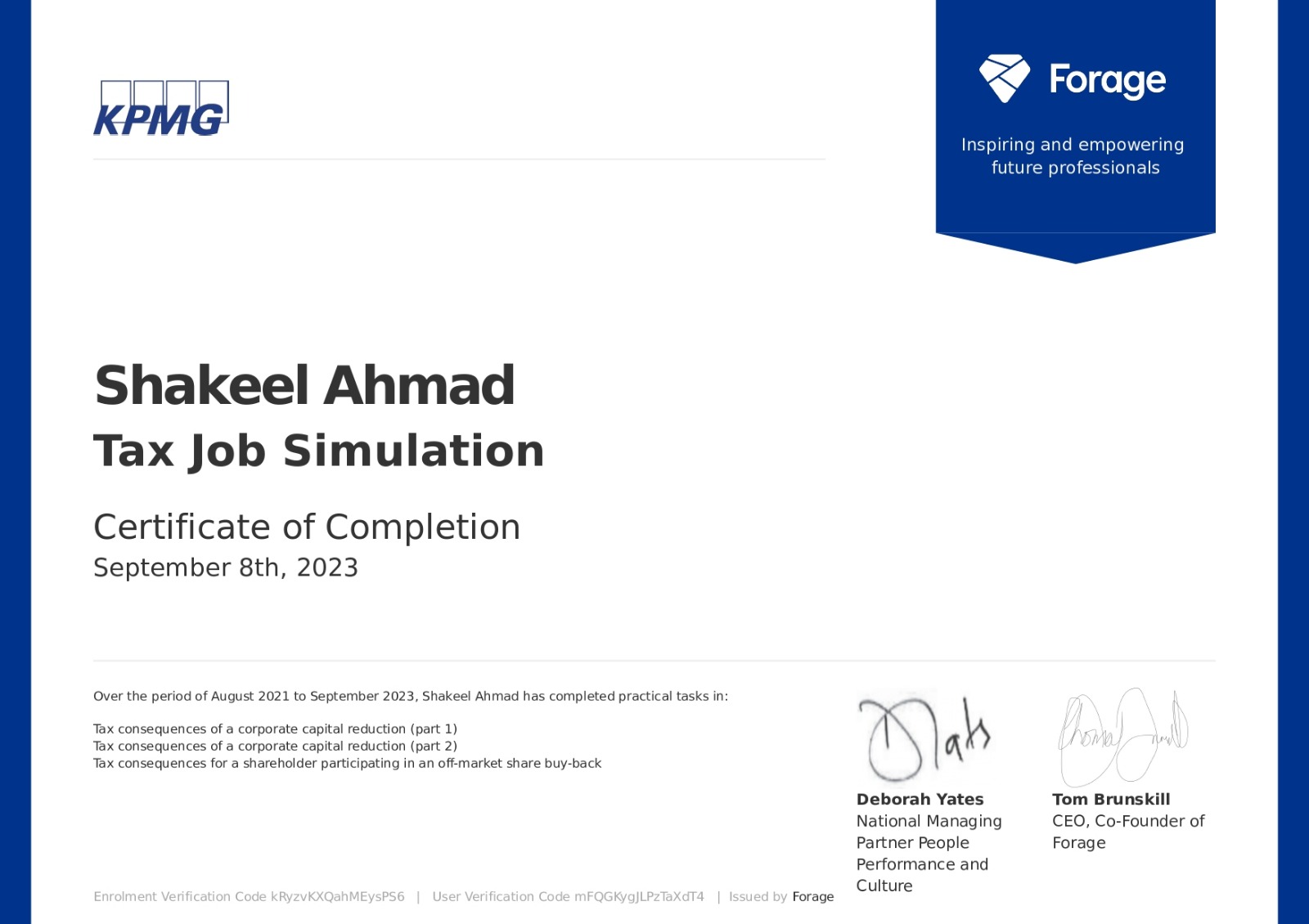 Home Certificate 3